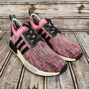 ADIDAS Primeknit NMD R1 PK Women’s 6 Athletic Pink Rose Black Sneakers Shoes